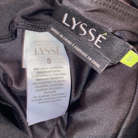 Lyssé women’s black suede pull on wide waist band stretch leggings size S - Picture 5 of 6
